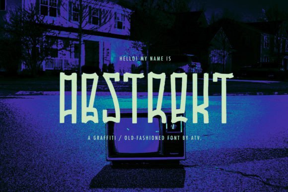 Abstrekt: A Handwritten Display Font for Editorial Design