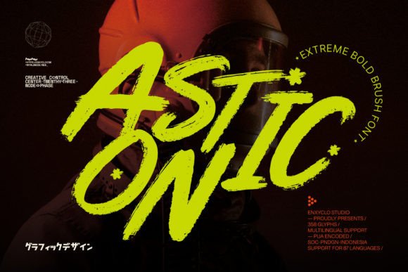 Astonic: A Bold Display Font for Modern Editorial Design