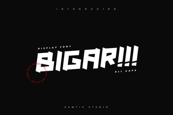 Bigar Font for Business Branding and Design