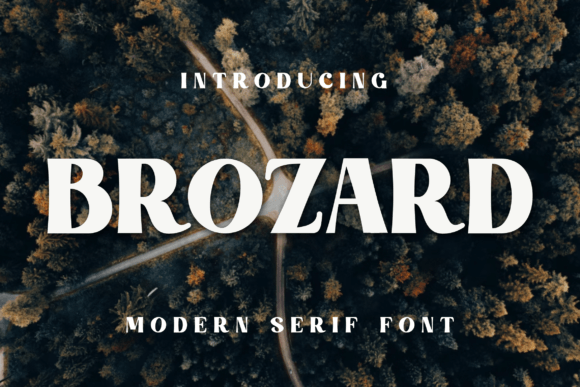 Brozard: A Bold Display Font for Modern Branding