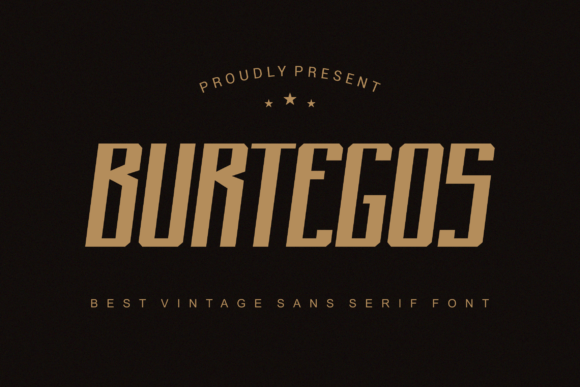 Burtegos Display Font for Web Design
