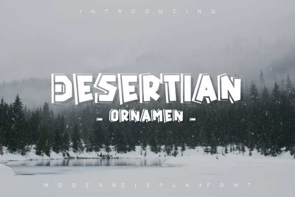 Desertian Ornament Font for Handmade Creations