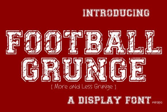 Football Grunge: A Modern Display Font for Digital Projects