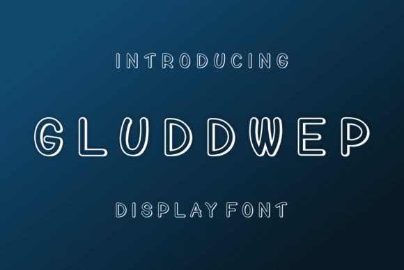Gluddwep: A Quirky Display Font for Editorial Creativity