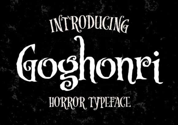 Goghonri Halloween Font for Web Design