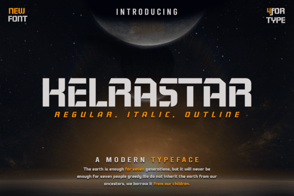 Kelrastar: A Modern Font for Handmade Creations