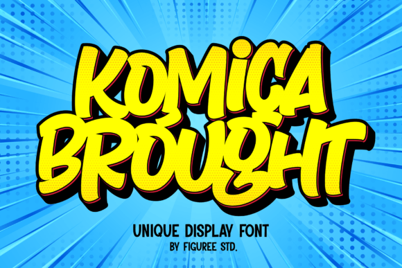 Komica Brought: A Playful Display Font for Creative Branding
