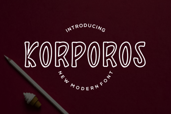 Korporos Display Font for Modern Web Design
