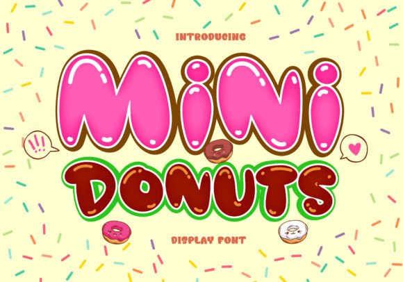 Mini Donuts Font for Web Design