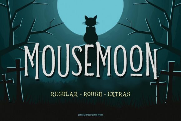 Mousemoon: A Spooky Display Font for Halloween Web Design