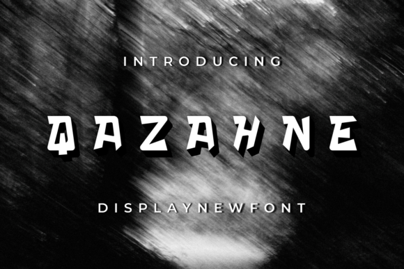 Qazahne: A Quirky Display Font for Creative Craft Projects