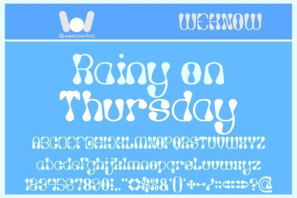 Rainy Day on Thursday Font for Branding Projects