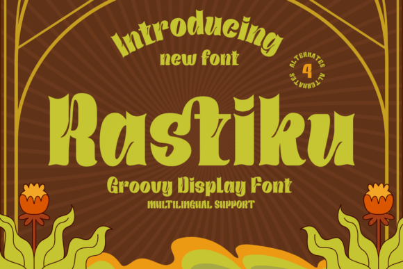 Rastiku: A Groovy Display Font for Creative Projects