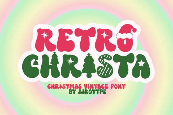 Retro Christa Font for Festive Branding