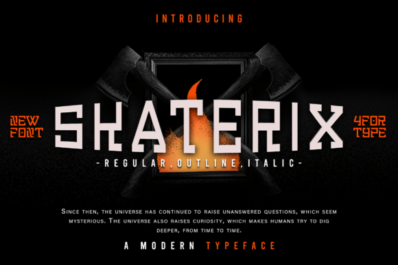 Skaterix: A Bold Display Font for Strong Brand Statements