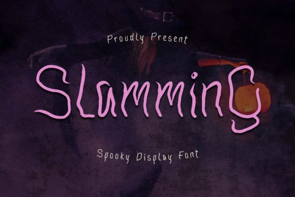Slamming: A Spooky Display Font for Editorial Projects