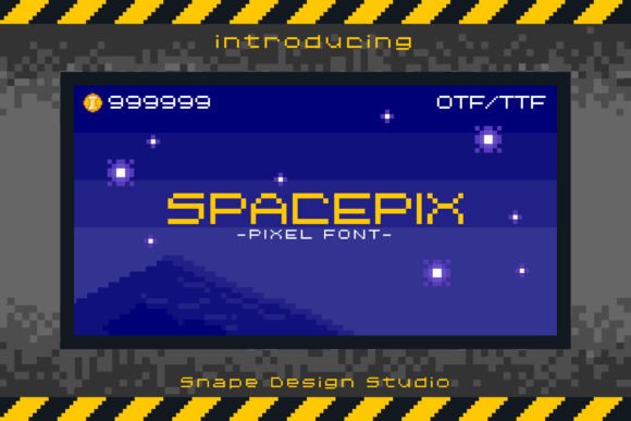 Spacepix: A Retro Pixel Font for Bold Digital Design